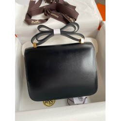 Hermes Constance 24 Handmade Bag In Black Box Calfskin TDBS26380