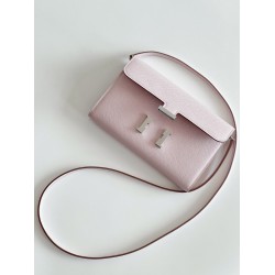 Hermes Constance To Go Wallet in Mauve Pale Epsom Calfskin TDBS27741