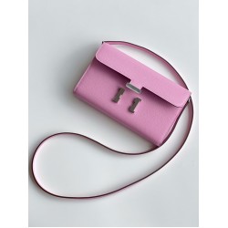 Hermes Constance To Go Wallet in Mauve Sylvestre Epsom Calfskin TDBS27742