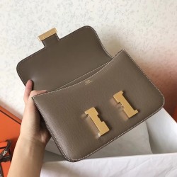 Hermes Epsom Constance 24cm Taupe Handmade Bag TDBS26530