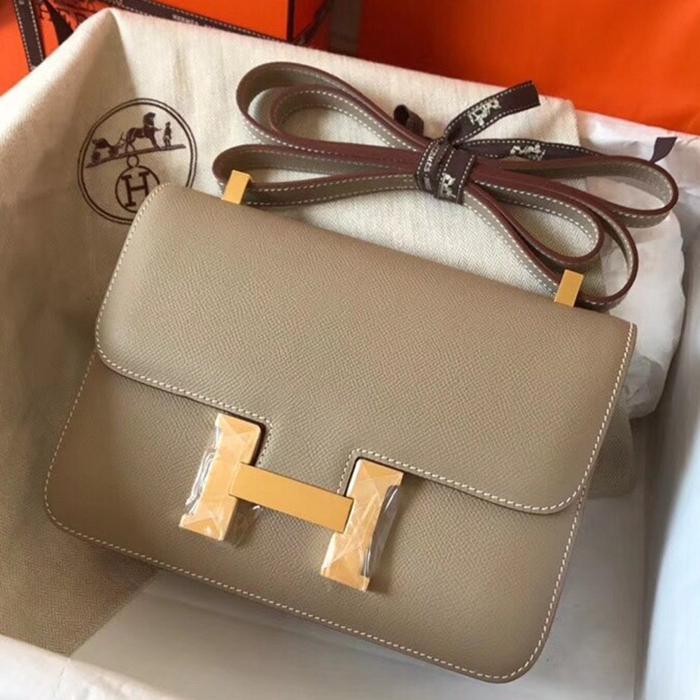 Hermes Epsom Constance 24cm Tourterelle Handmade Bag TDBS26531