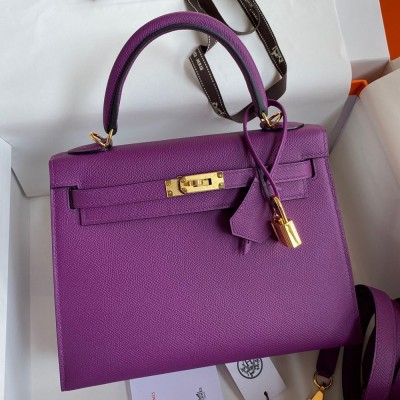 Hermes Epsom Kelly 25cm Sellier Handmade Anemone Bag TDBS26842