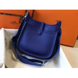 Hermes Evelyne III 29 Bag In Blue Electric Clemence Leather TDBS26633