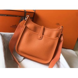 Hermes Evelyne III 29 Bag In Orange Clemence Leather TDBS26642