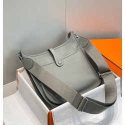 Hermes Evelyne III 29 Bag in Gris Meyer Clemence Leather TDBS26639