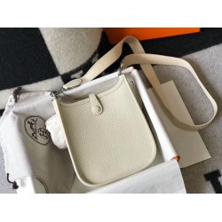 Hermes Evelyne III TPM Bag In Beton Clemence Leather TDBS26650