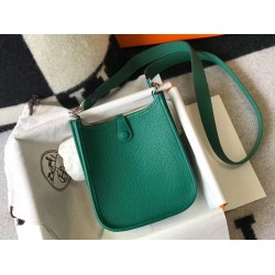 Hermes Evelyne III TPM Bag In Vert Vertigo Clemence Leather TDBS26664