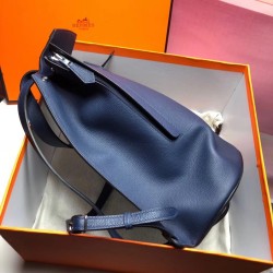 Hermes GR24 Backpack In Navy Everycolor Calfskin TDBS25990