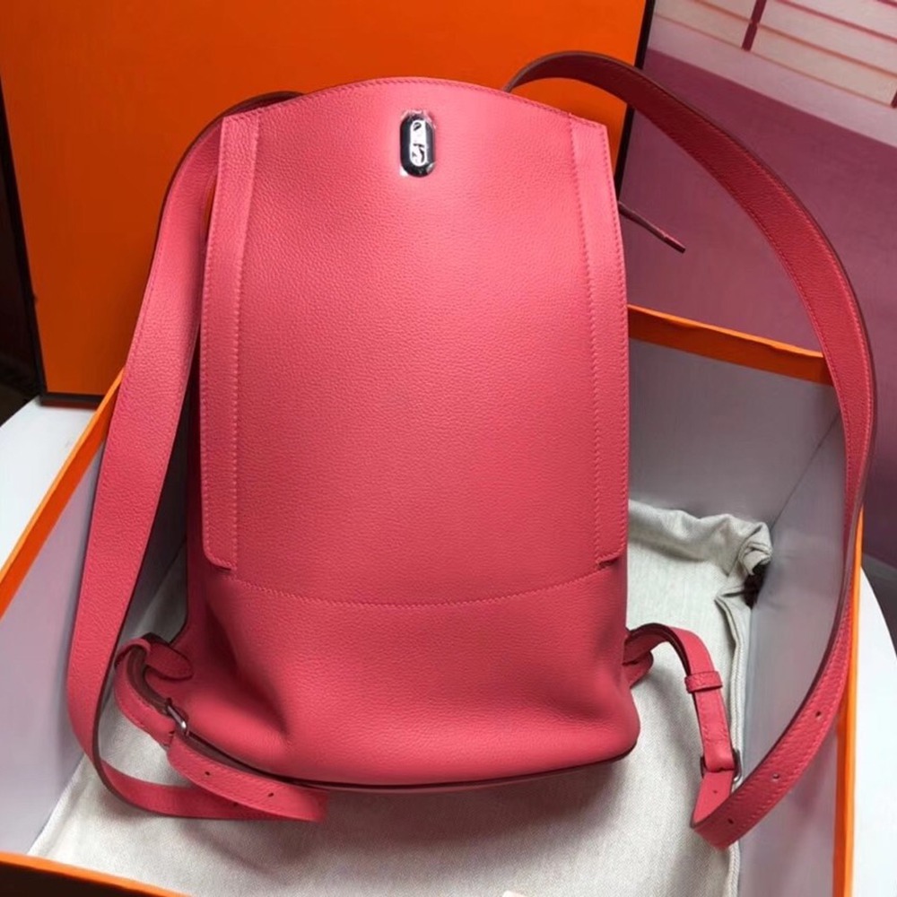 Hermes GR24 Backpack In Pink Everycolor Calfskin TDBS25991