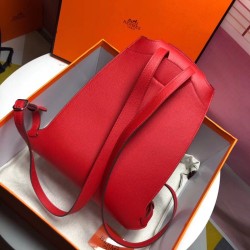 Hermes GR24 Backpack In Red Everycolor Calfskin TDBS25992