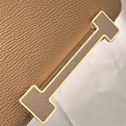 Hermes Geta Handmade Bag In Chai Chevre Mysore Leather  TDBS26720