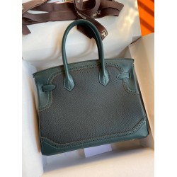 Hermes Ghillies Birkin 30cm Limited-edition Bag In Black Calfskin TDBS26230