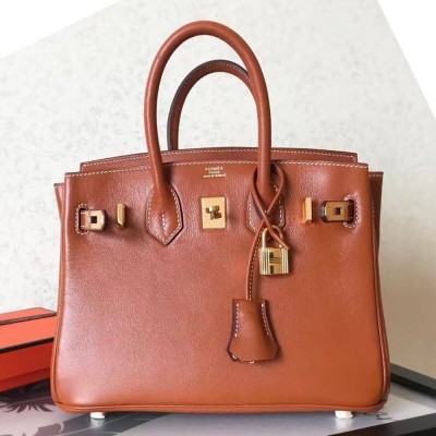 Hermes Gold Birkin 25cm Swift Handmade Bag TDBS26233