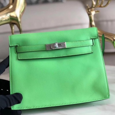 Hermes Green Swift Kelly Danse Bag TDBS26876