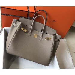 Hermes Grey Clemence Birkin 35cm Bag TDBS26241