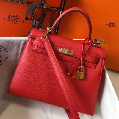 Hermes Kelly 25cm Sellier Bag In Piment Epsom Leather TDBS26908