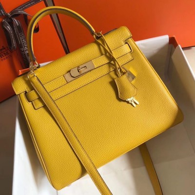 Hermes Kelly 28cm Retourne Bag In Soleil Clemence Leather TDBS26928