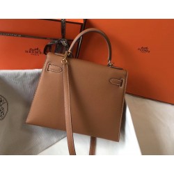 Hermes Kelly 28cm Sellier Bag In Brown Epsom Leather TDBS26932