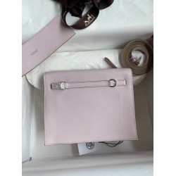 Hermes Kelly Danse II Bag In Mauve Pale Evercolor Calfskin TDBS26951