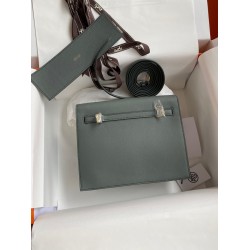 Hermes Kelly Danse II Bag In Vert Amande Evercolor Calfskin TDBS26954