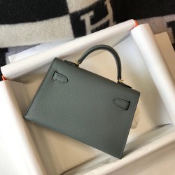 Hermes Kelly Mini II Bag In Vert Amande Epsom Leather TDBS26989