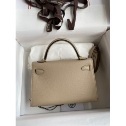 Hermes Kelly Mini II Sellier Handmade Bag In Trench Epsom Calfskin TDBS27052