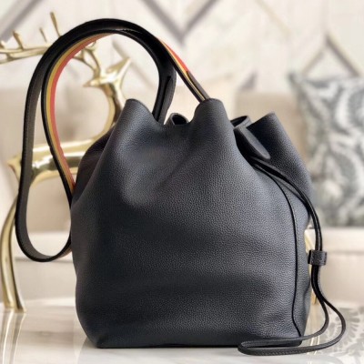 Hermes Licol 17cm Bag In Black Evercolor Calfskin TDBS27344