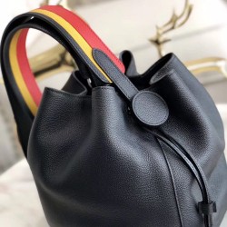 Hermes Licol 17cm Bag In Black Evercolor Calfskin TDBS27344