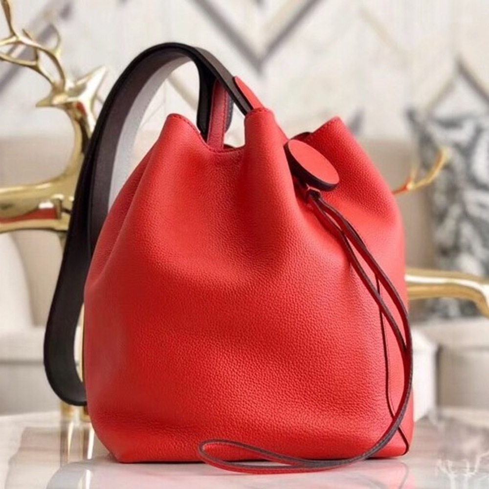 Hermes Licol 17cm Bag In Red Evercolor Calfskin TDBS27345