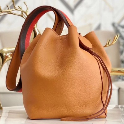 Hermes Licol 17cm Bag In Tan Evercolor Calfskin TDBS27346