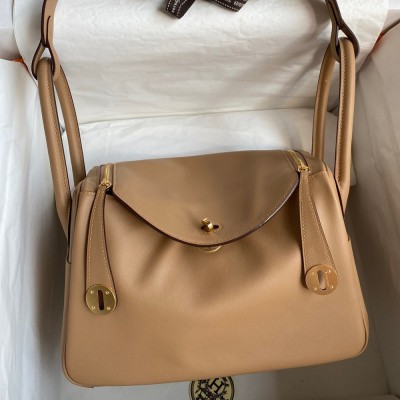 Hermes Lindy 26 Handmade Bag In Chai Swift Calfskin TDBS27381