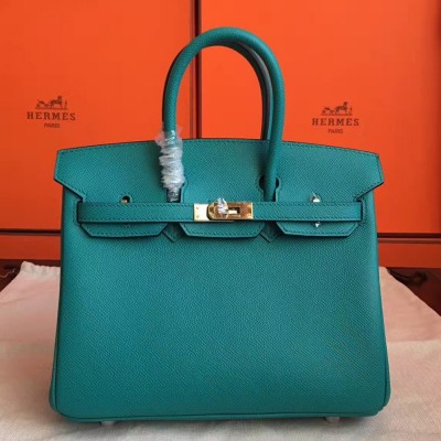 Hermes Malachite Birkin 25cm Epsom Handmade Bag TDBS26263