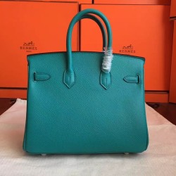 Hermes Malachite Birkin 25cm Epsom Handmade Bag TDBS26263