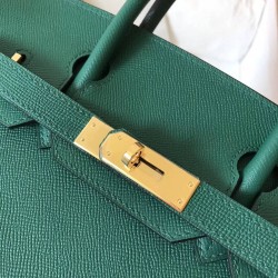 Hermes Malachite Birkin 30cm Epsom Handmade Bag TDBS26266