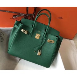 Hermes Malachite Clemence Birkin 30cm Bag TDBS26268