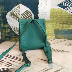 Hermes Malachite Clemence Kelly Ado PM Backpack TDBS25996