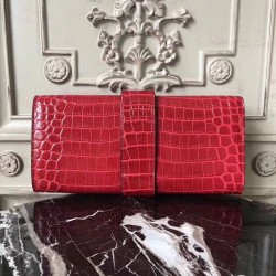 Hermes Medor Clutch Bag In Red Crocodile Leather TDBS26615