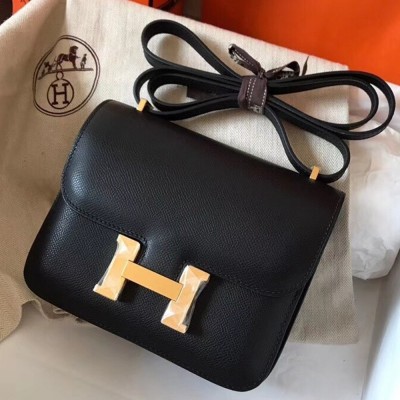 Hermes Mini Constance 18cm Black Epsom Bag TDBS26538