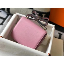 Hermes Mini Constance 18cm Epsom Mauve Sylvestre Bag TDBS26544