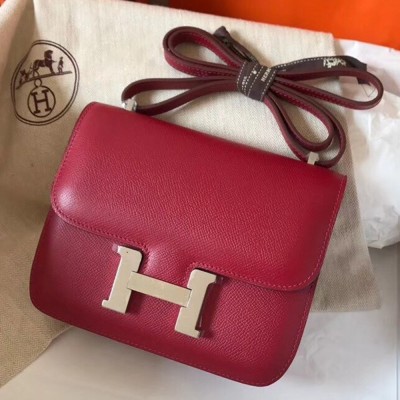 Hermes Mini Constance 18cm Ruby Epsom Bag TDBS26556