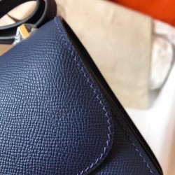 Hermes Mini Constance 18cm Sapphire Epsom Bag TDBS26557