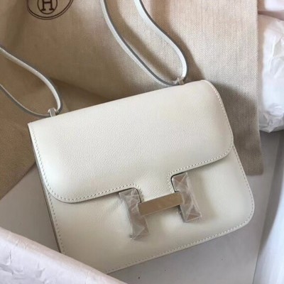 Hermes Mini Constance 18cm White Epsom Bag TDBS26559