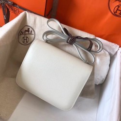 Hermes Mini Constance 18cm White Epsom Bag TDBS26559