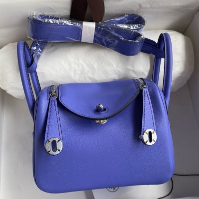 Hermes Mini Lindy Handmade Bag In Lilas Swift Leather TDBS27453