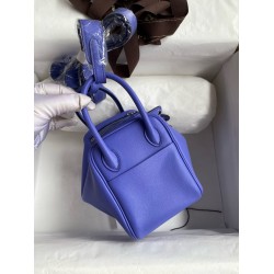 Hermes Mini Lindy Handmade Bag In Lilas Swift Leather TDBS27453