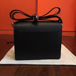 Hermes Mini Sac Roulis Bag In Black Swift Leather TDBS27621