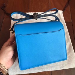 Hermes Mini Sac Roulis Bag In Blue Hydra Swift Leather TDBS27623