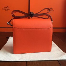 Hermes Mini Sac Roulis Bag In Orange Swift Leather TDBS27628