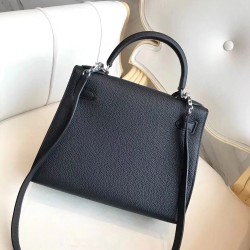 Hermes Multicolor Blocks Kelly 28cm Black Bag TDBS27241