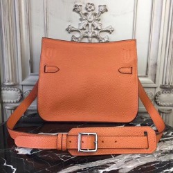 Hermes Orange Clemence Jypsiere 28cm Bag TDBS26430